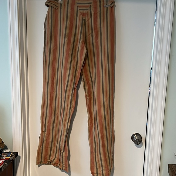 Calvin Klein Summer Striped Pants Size 4 Lightweight - Picture 4 of 5